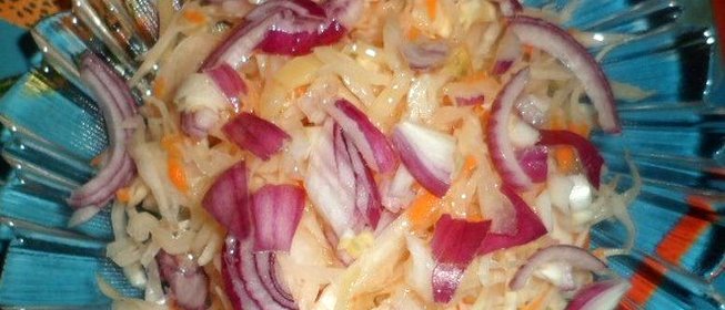 Хрустящая соленая капуста