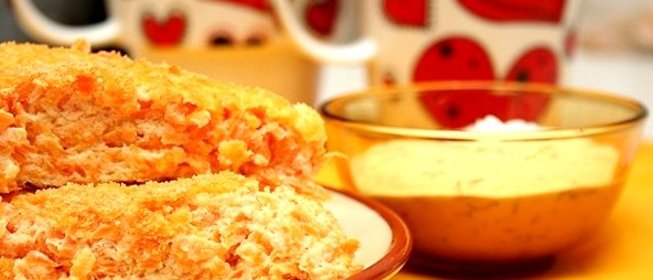 Морковная запеканка с творогом