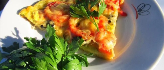 Гавайская пицца с ананасами и курицей