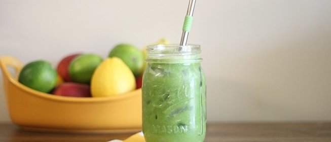 Зеленый коктейль с фасолью