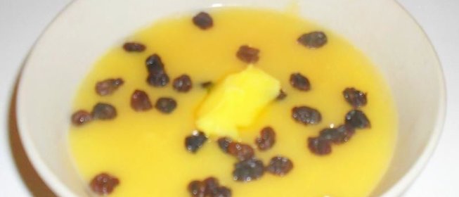 Манная каша с яблоками