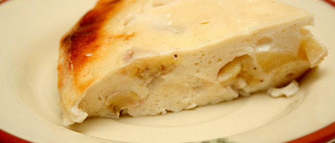 Творожная запеканка с бананами