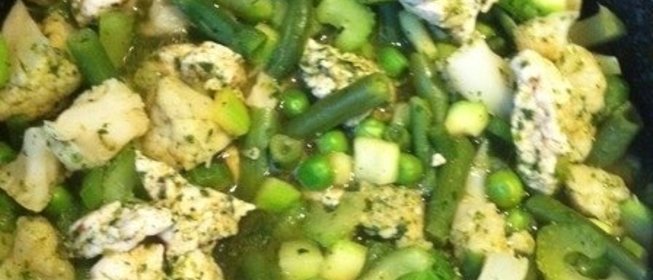 Быстрое зеленое рагу