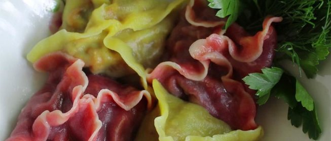 Цветные манты с грибами