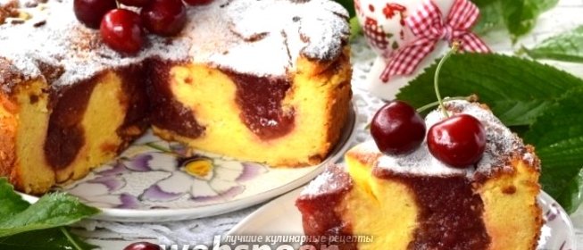 Сырник с черешней