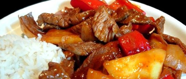 Говядина с ананасом