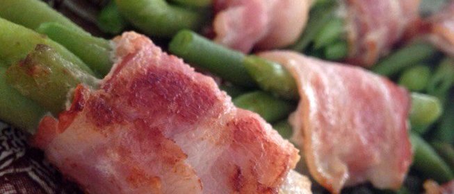 Стручковая фасоль в беконе