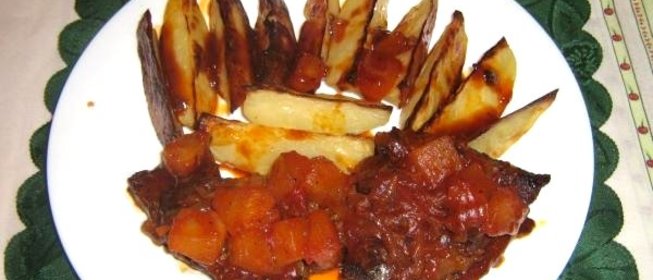 Говядина в кисло-сладком соусе