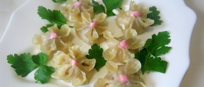 Паровые пельмени Букет