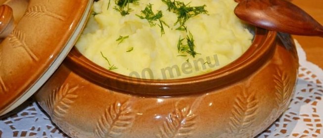 Толченая картошка с молоком