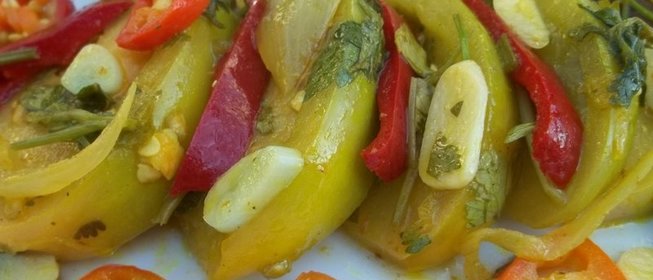 Закуска из зеленых помидоров