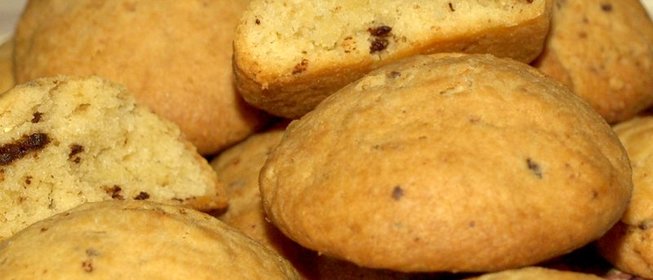 Имбирно-творожное печенье с шоколадной крошкой