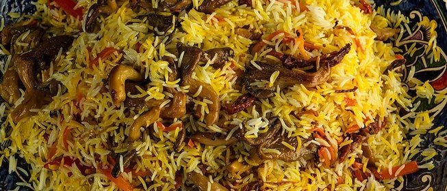 Плов с вешенками