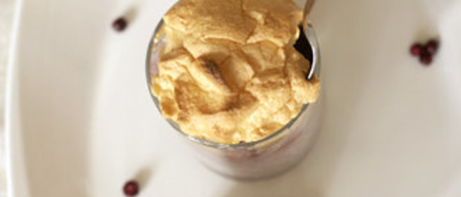 Рисовая запеканка с ревенем.