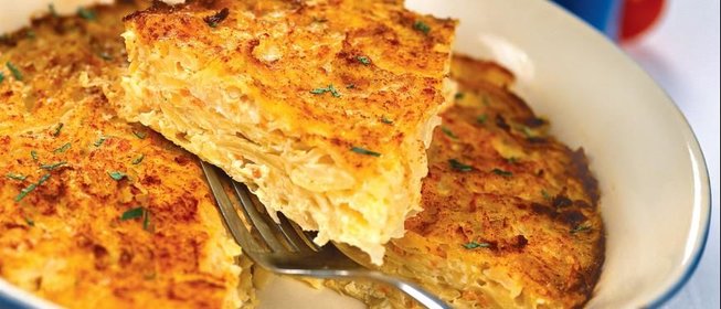 Запеканка из квашеной капусты с картофелем