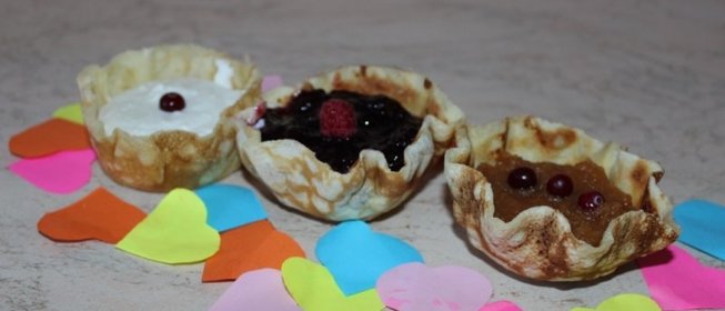 Блинные корзиночки