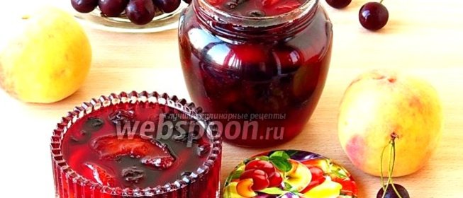 Варенье из персиков и вишни