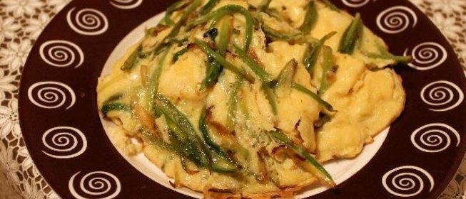 Омлет с черемшой