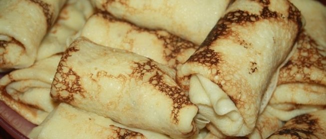 Блинчики с рубленой курицей и луком