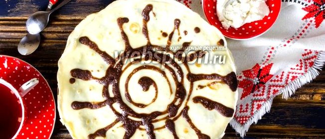 Блинчики на сливках с какао