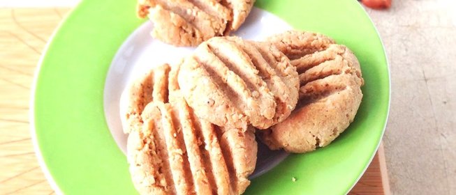 Арахисово-миндальное печенье без масла и муки