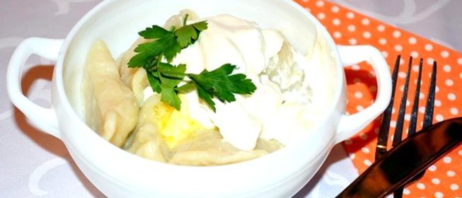 Вареники с курицей