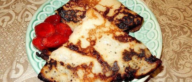 Заварные блинчики на кефире