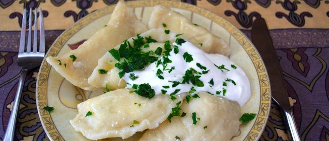 Вареники с зеленью