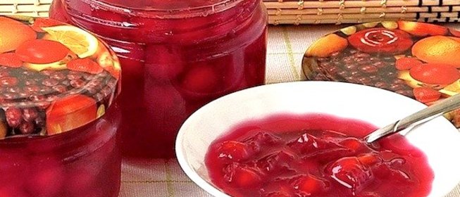 Варенье из черешни с косточкой