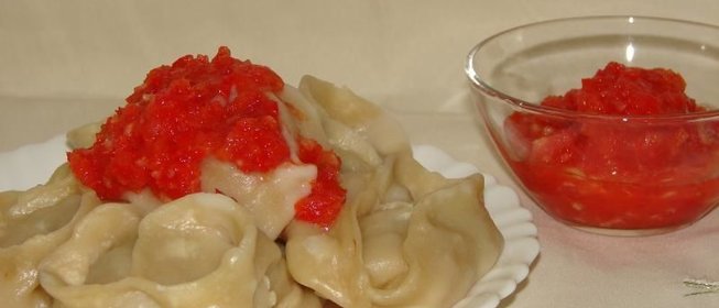 Манты с тыквой и мясом