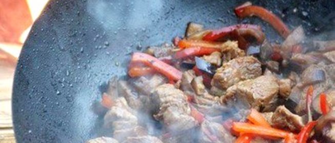 Свинина на огне