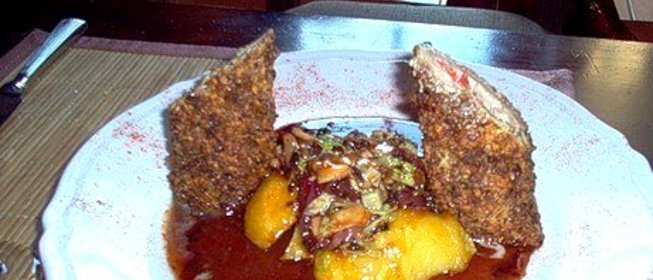 Свинина с пармезаном под соусом дор-блю