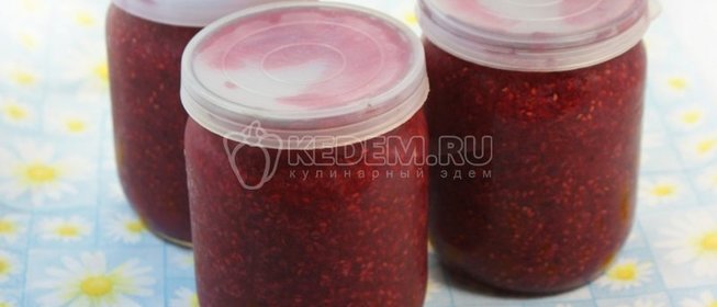 Малиновое варенье без варки