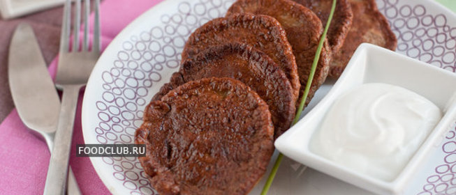 Печеночные оладьи