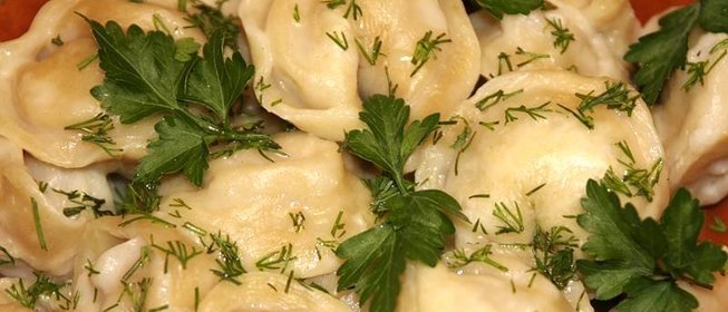 Пельмени с кальмарами