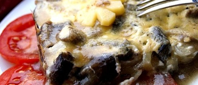 Картофель с грибами в духовке