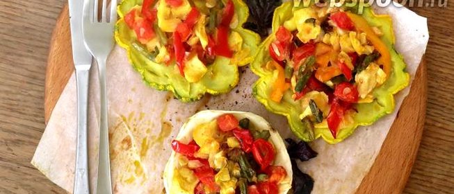 Рагу из патиссонов