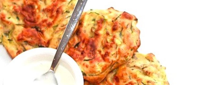 Кабачковые оладьи в духовке