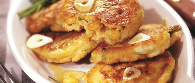 Оладьи с кукурузой