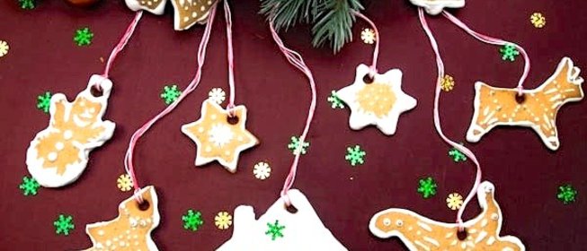 Рождественское печенье в белковой глазури