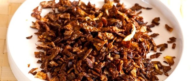 Жареный сушеный лук