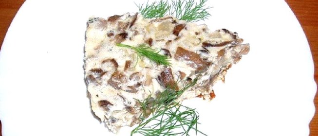 Омлет с грибами