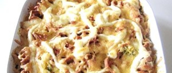 Запеканка из картофеля с сосиской