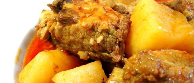 Картошка со свиными ребрышками