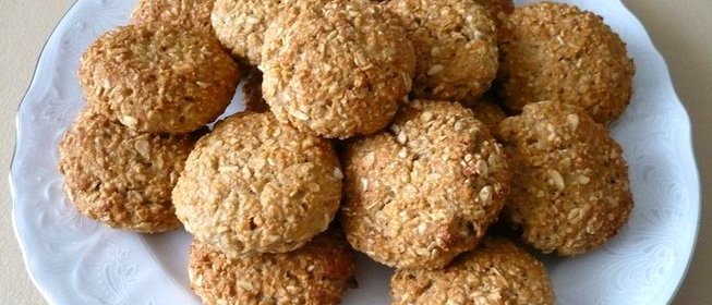 Овсяно-творожное печенье с бананом