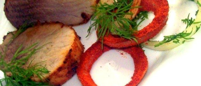 Запеченная свинина с паприкой