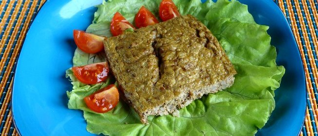 Печеночная запеканка с булгуром