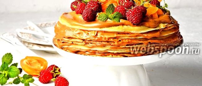 Блинный торт со сгущёнкой