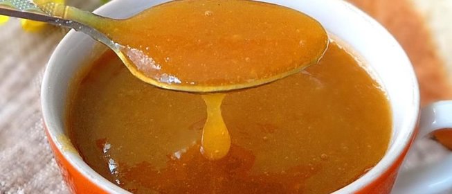 Быстрое повидло из персиков