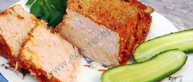 Свинина, запеченная в тесте